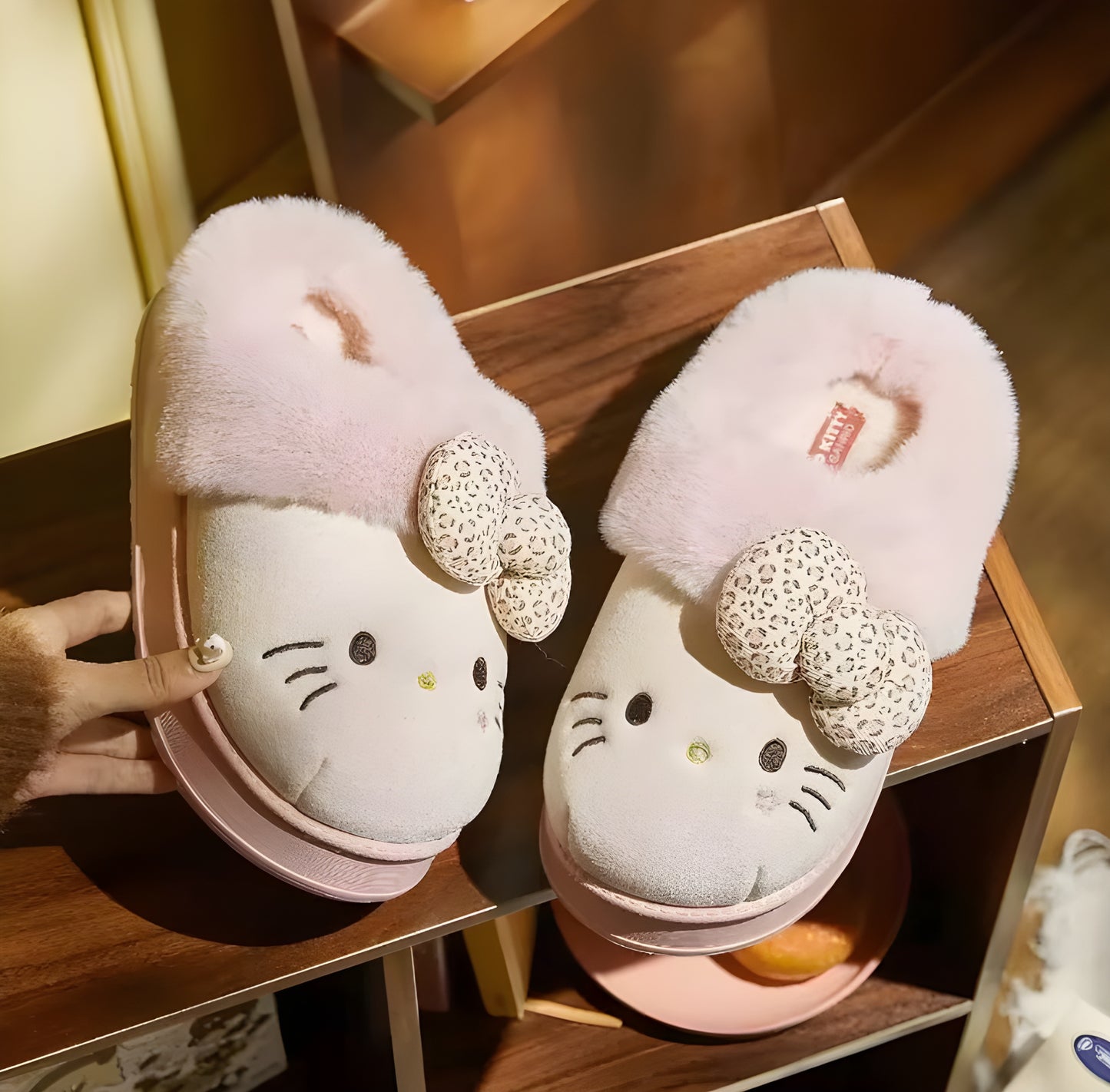Hello Kitty Plush Slippers